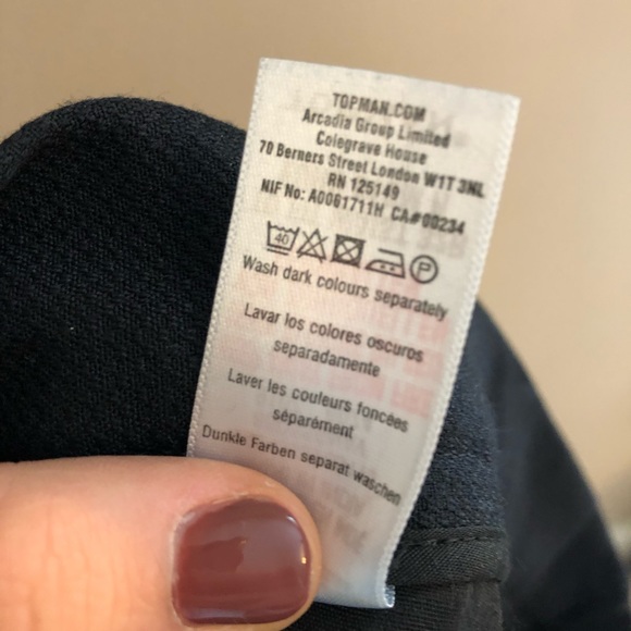 TOPMAN | Navy Dress Pants - Picture 5 of 6